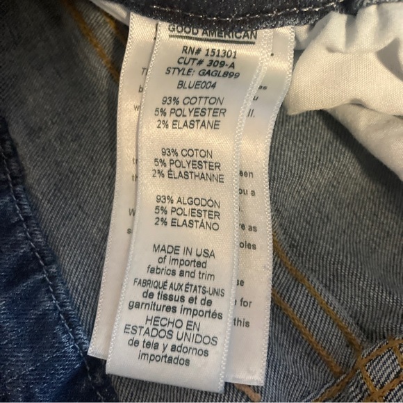 Good American Good Legs High Rise Skinny Jeans, Size 32, fit like 8/10 - Picture 7 of 8